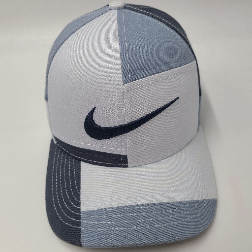 Nike Hat Strapback Blue Colorblock Patchwork Golf Classic99 Dri-Fit Aerobill Men